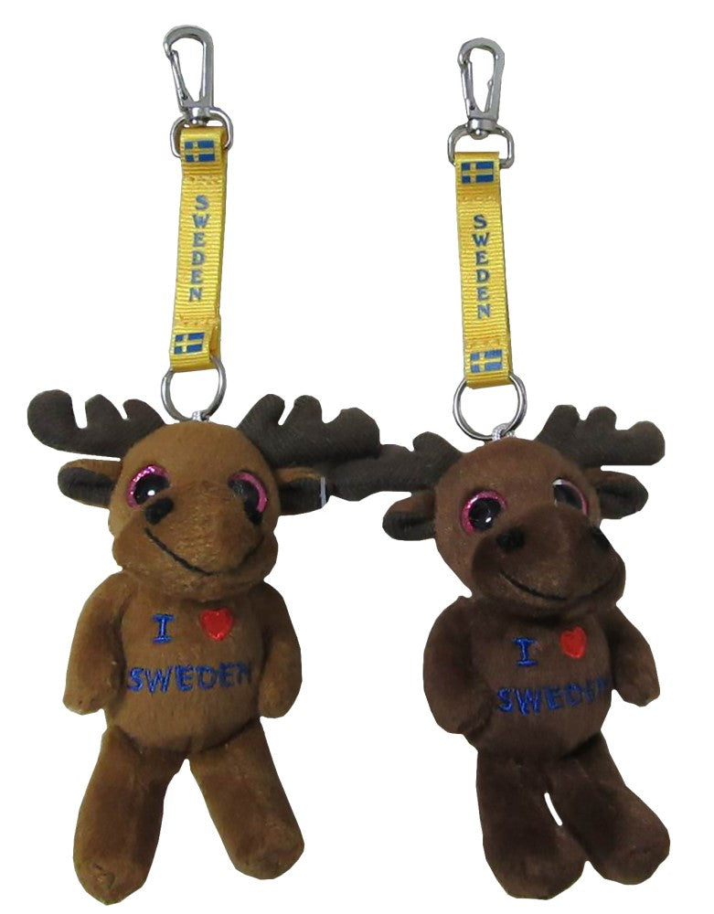 Soft Moose with keyband Sweden 2 colors