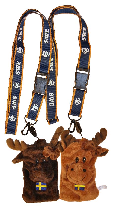 Soft Case Sweden Moose Keyband