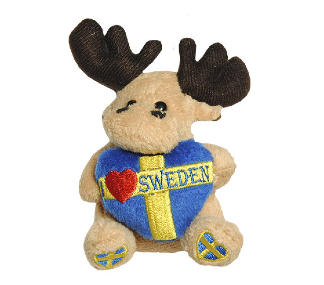 Magnet Moose Sweden with Heart