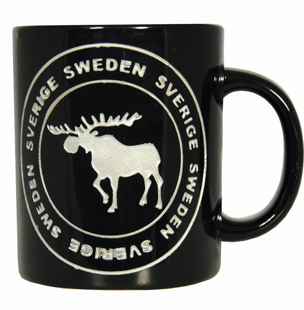 Mug Sweden Moose Etched