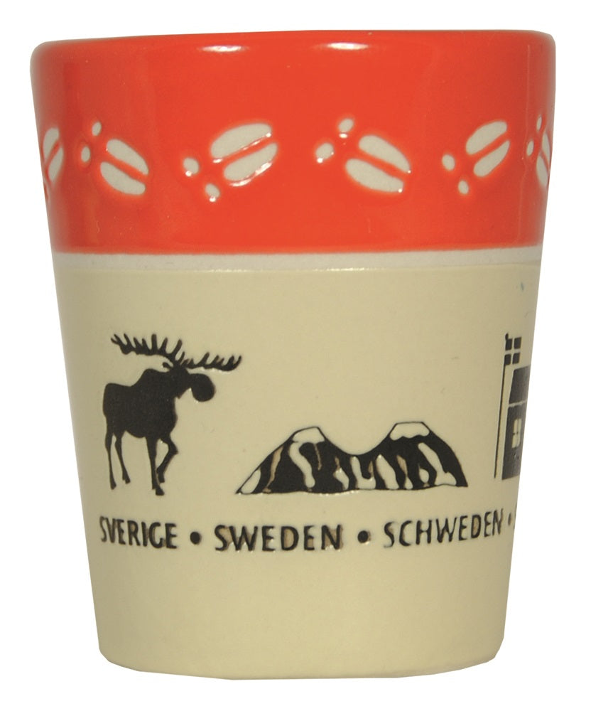 Shotsglas Sweden Red