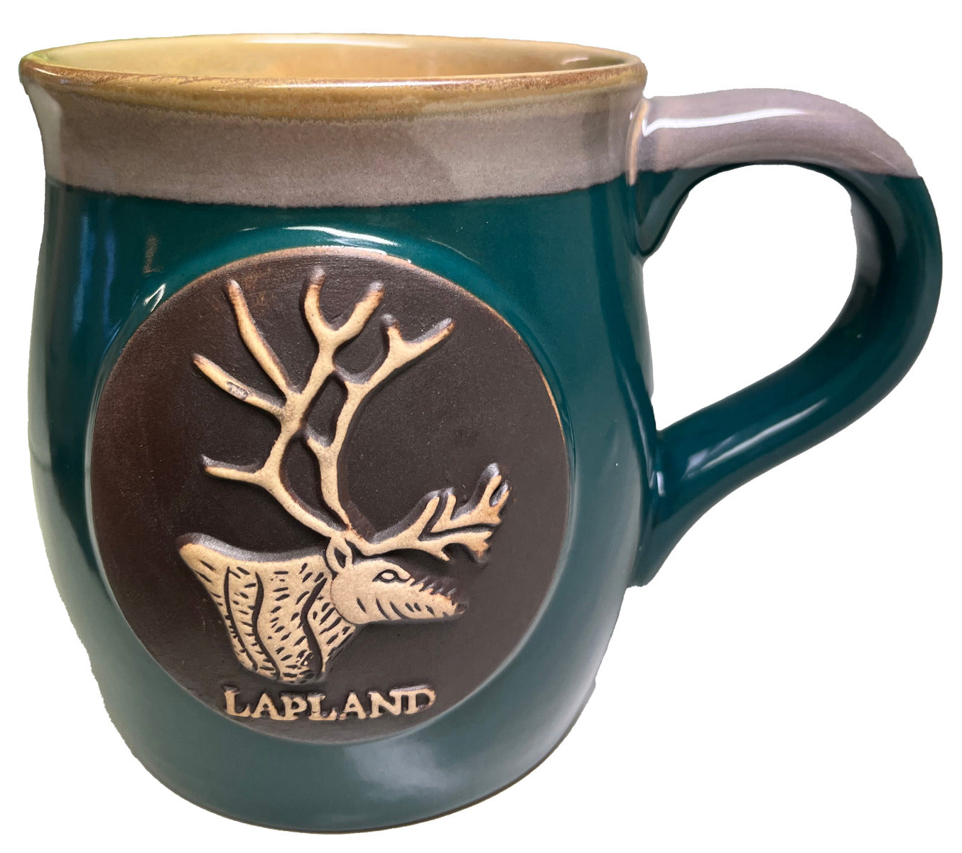 Green Mug Lapland Reindeer