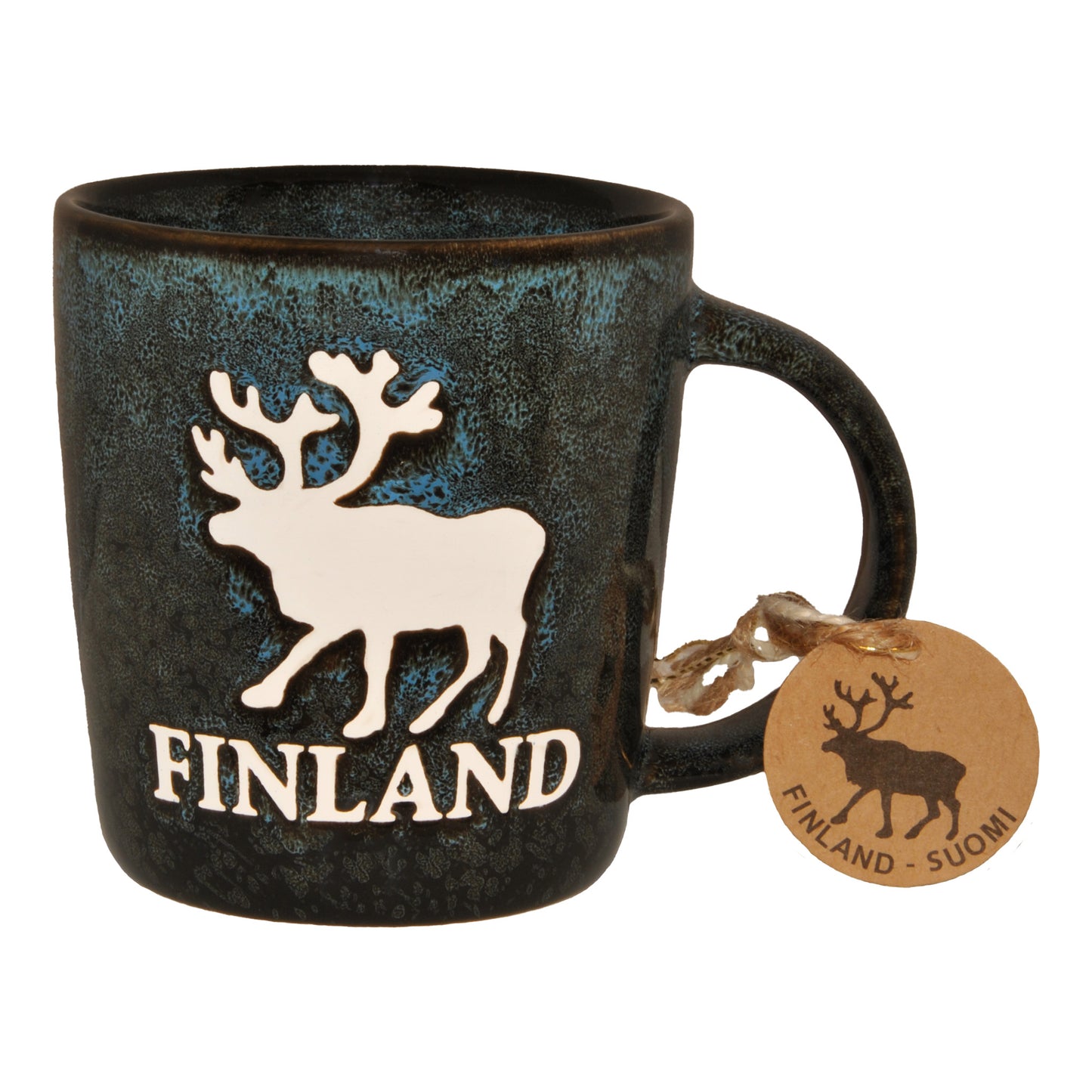 Mug Finland Reindeer Blue