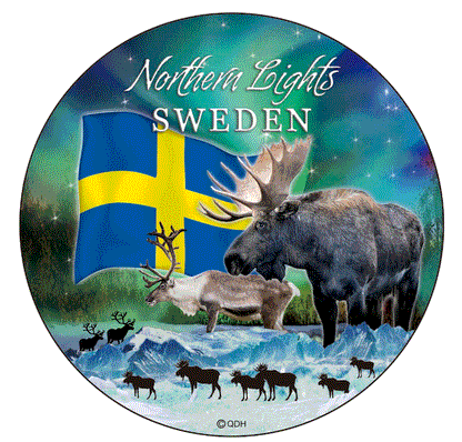 Plate Sweden Northern Light