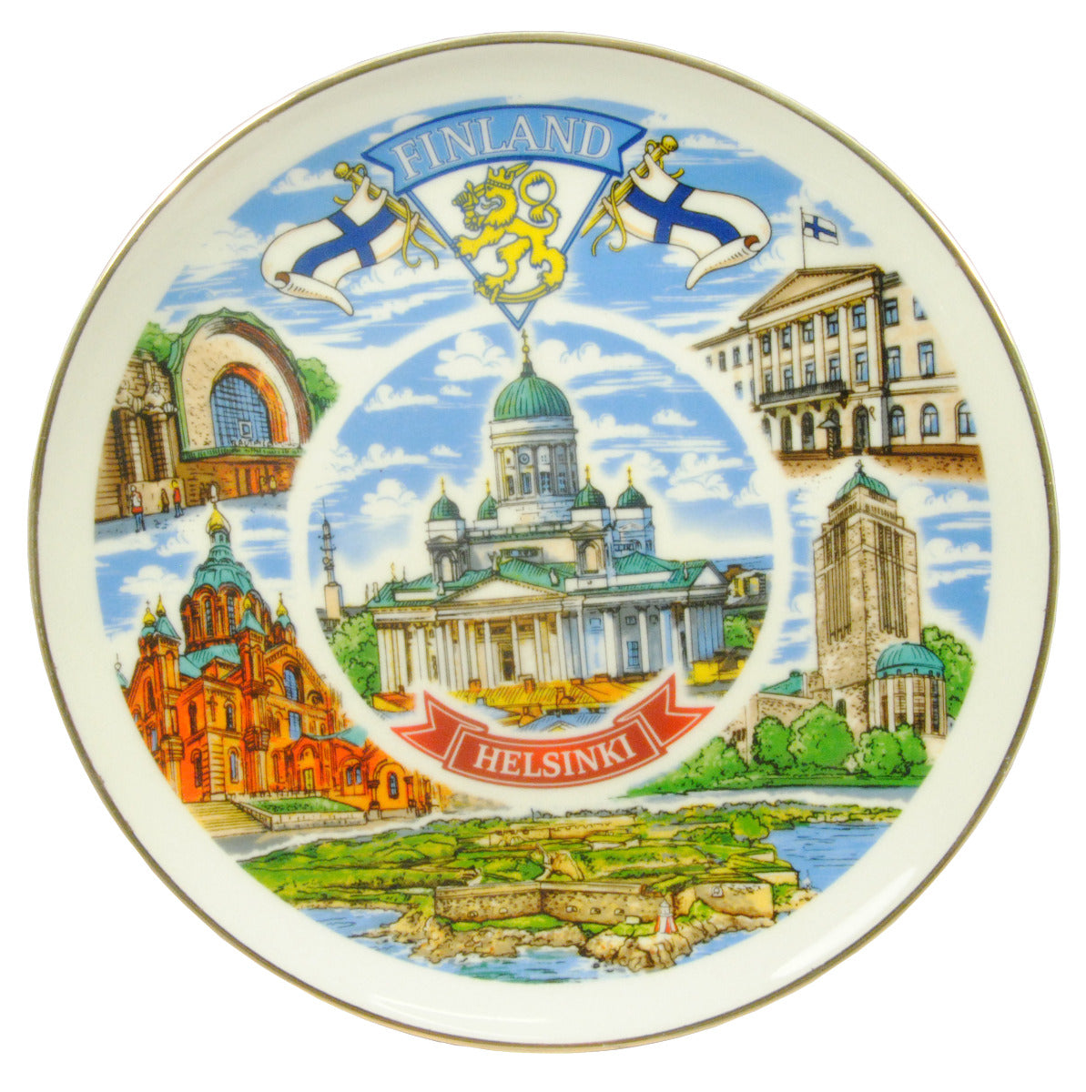 Souvenir Plate Helsinki 19 cm