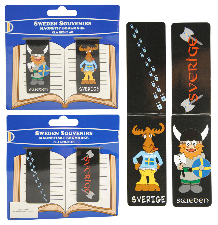 Magnetic Bookmark Moose and Viking