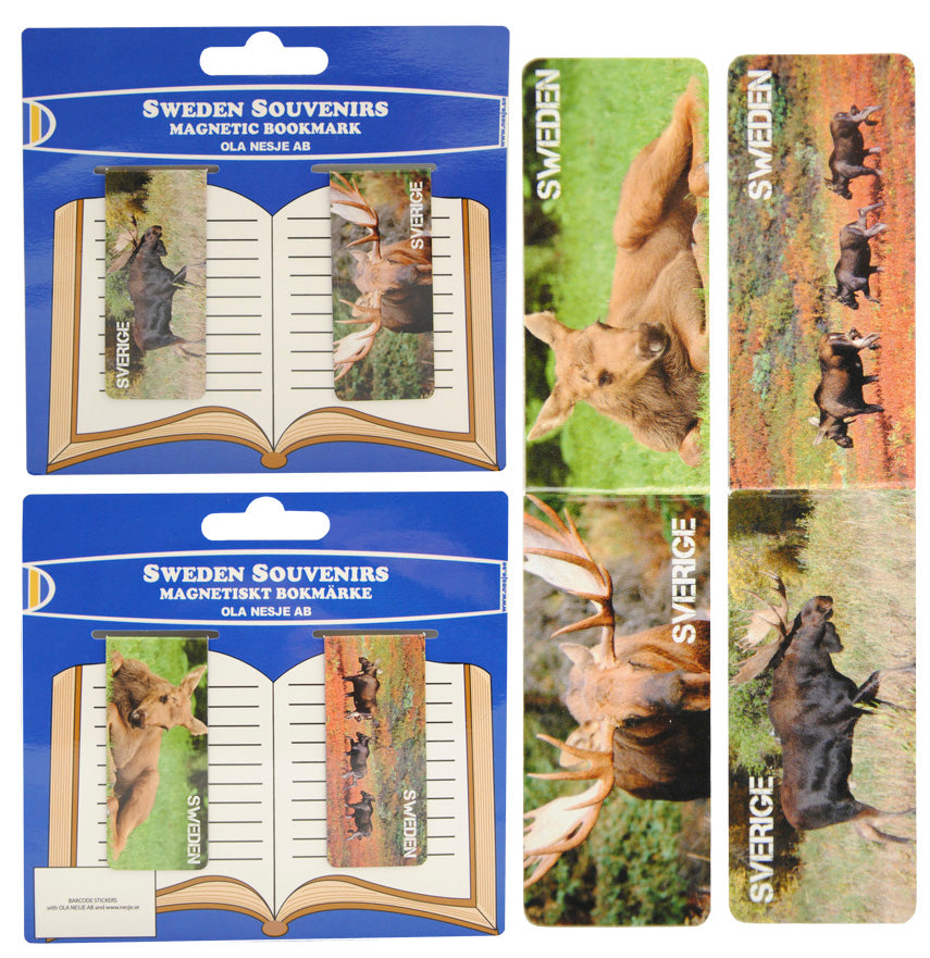 Magnetic Bookmark Moose Photo