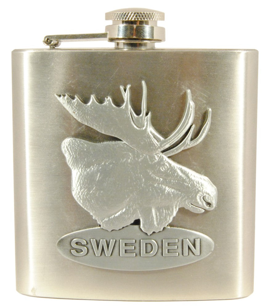 Pocket Flask Moose