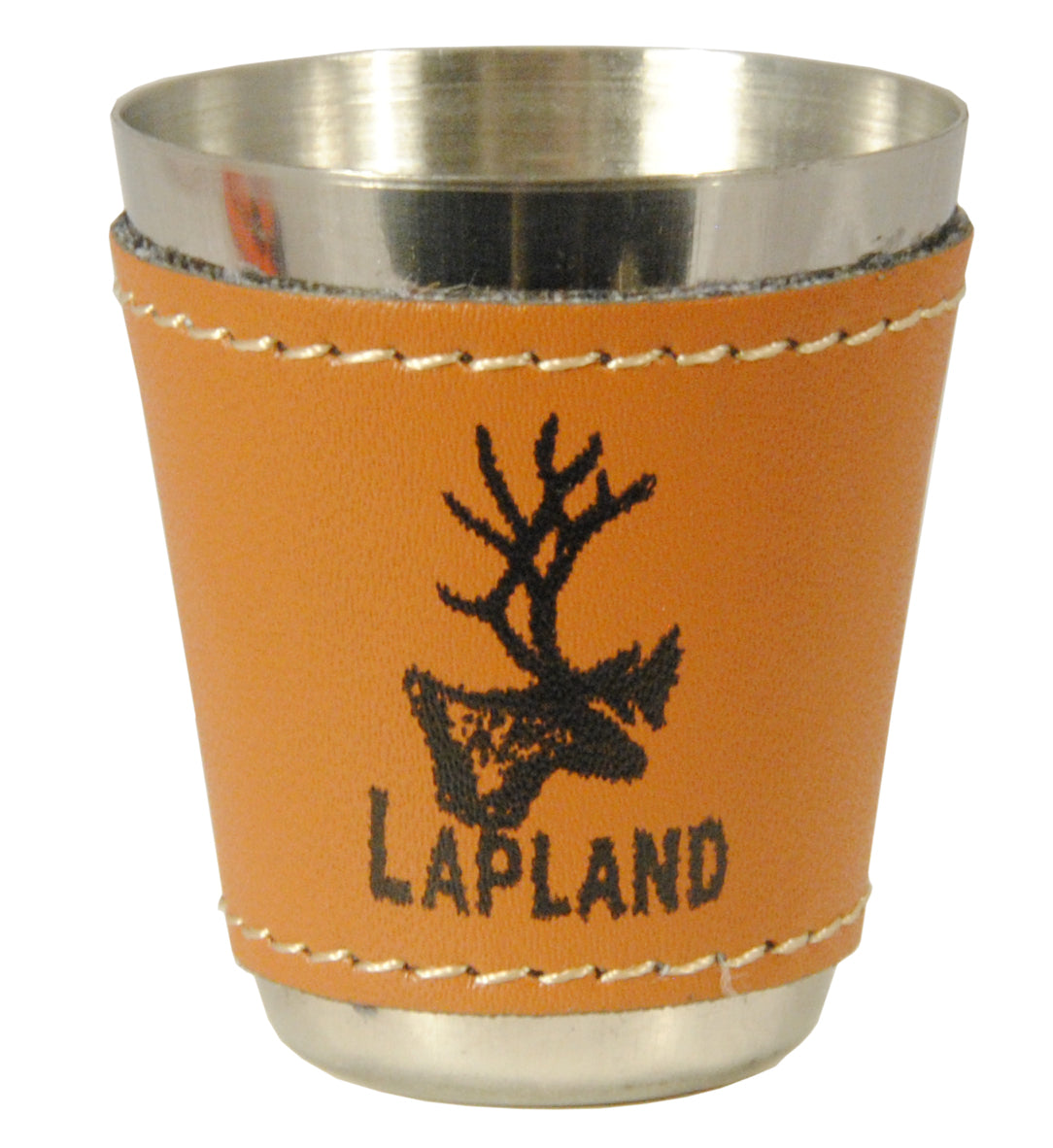 Shot Glass Metal and Leather Lapland