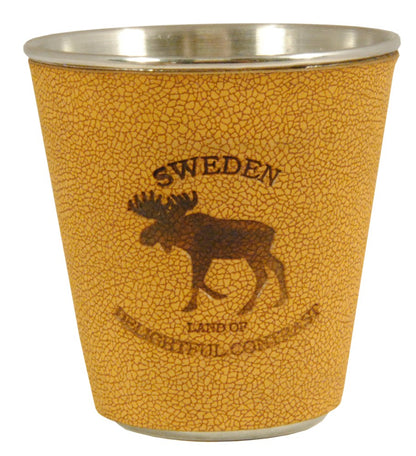 Metal Shotglass Sweden Moose Leather