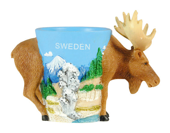 Shot Glass Sweden Standing Moose