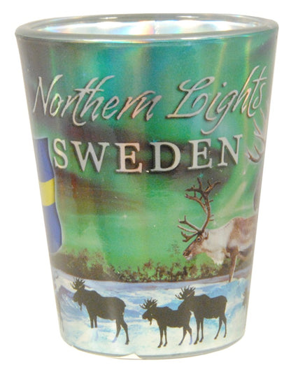 Shotglass Sweden Northern Light