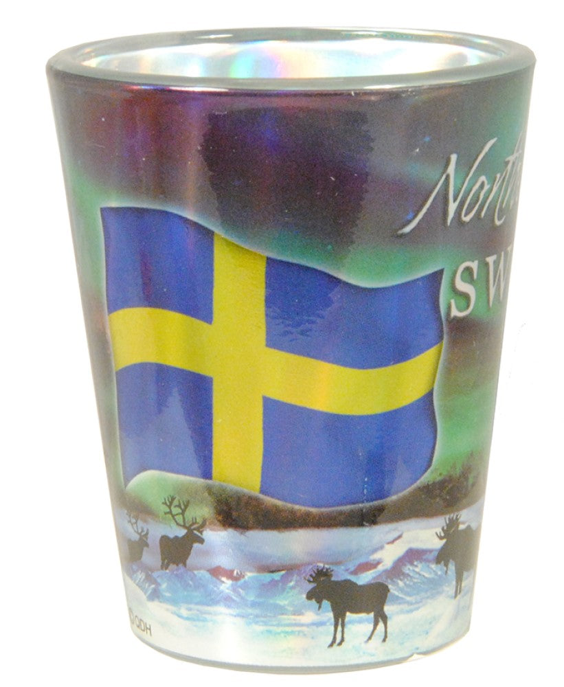 Shotglass Sweden Northern Light