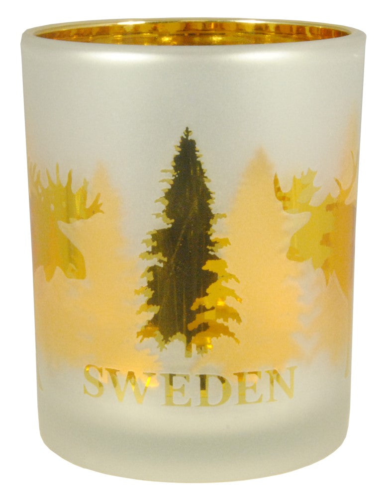 Candle Holder Sweden Moose 7cm