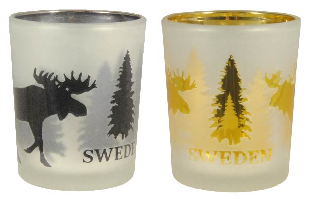 Candle Holder Sweden Moose 7cm