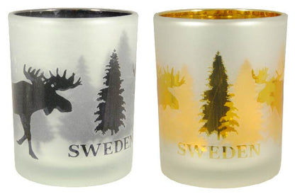 Candle Holder Sweden Moose 10cm