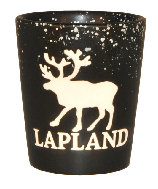 Shot Glass Black Lapland Reindeer