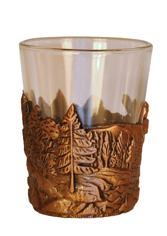 Shot Glass Sweden Moose Wrap Copper