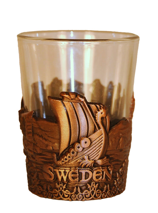 Shot Glass Sweden Viking Wrap Copper