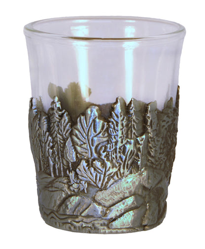 Shot Glass Sweden Moose Wrap Pewter