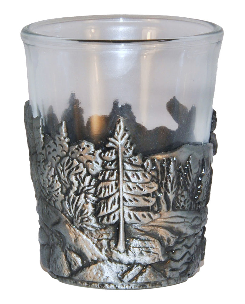 Shot Glass Sweden Moose Wrap Pewter