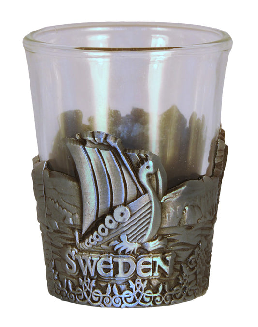 Shot Glass Sweden Viking Wrap Pewter