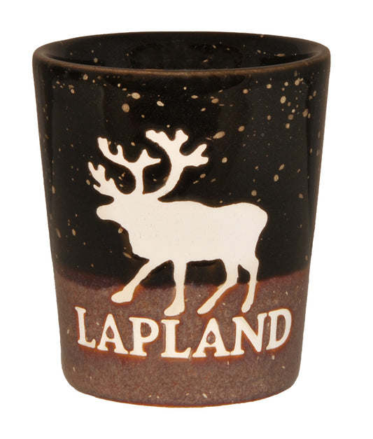 Shot Glass Lapland Snow Effect Purple