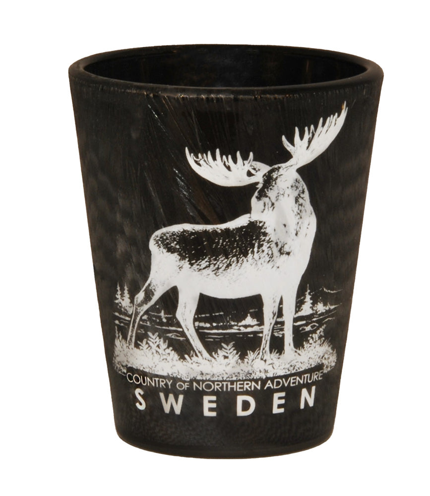 Shot Glass Ice Black Sweden Moose