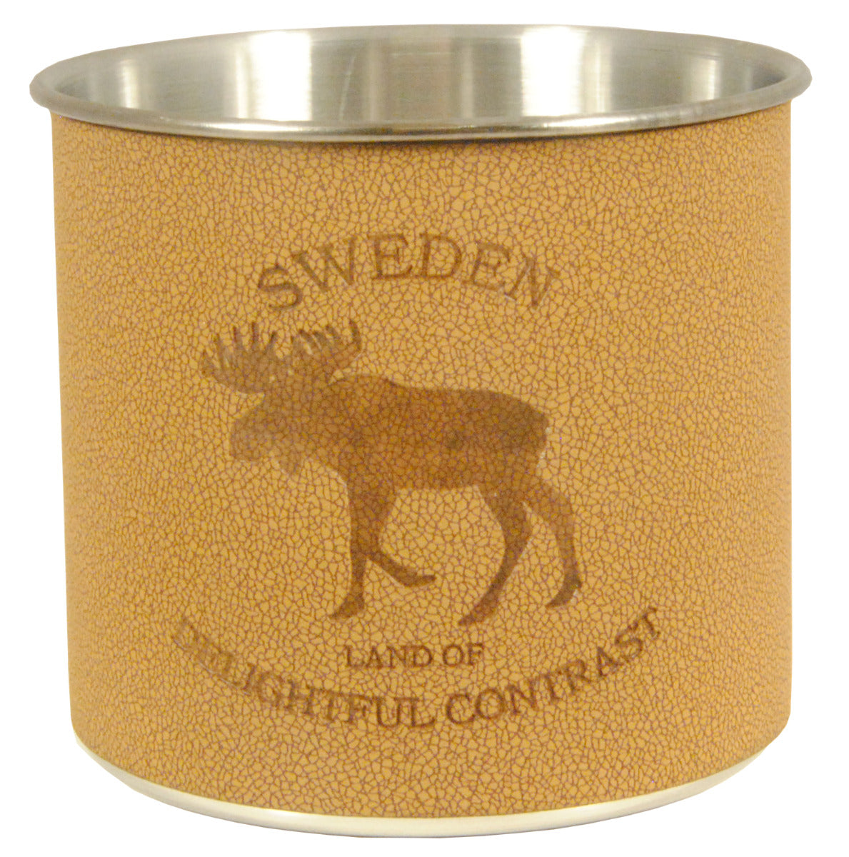 Mug Metall and Leather Sweden