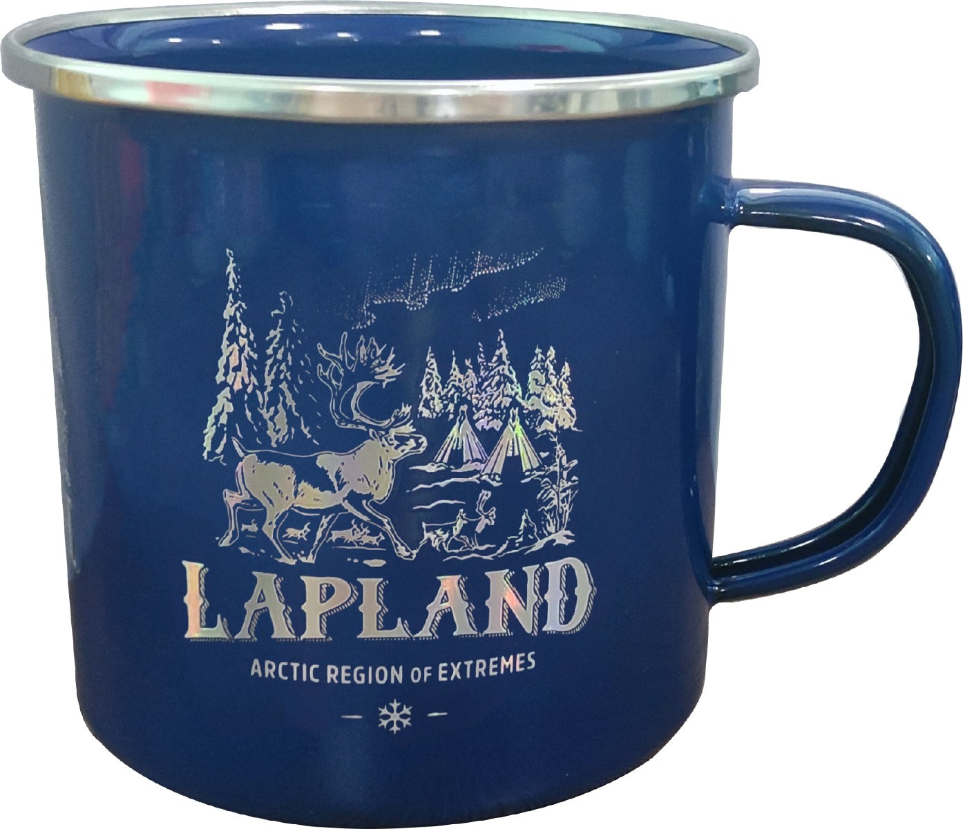 Blue Enamel Mug Lapland