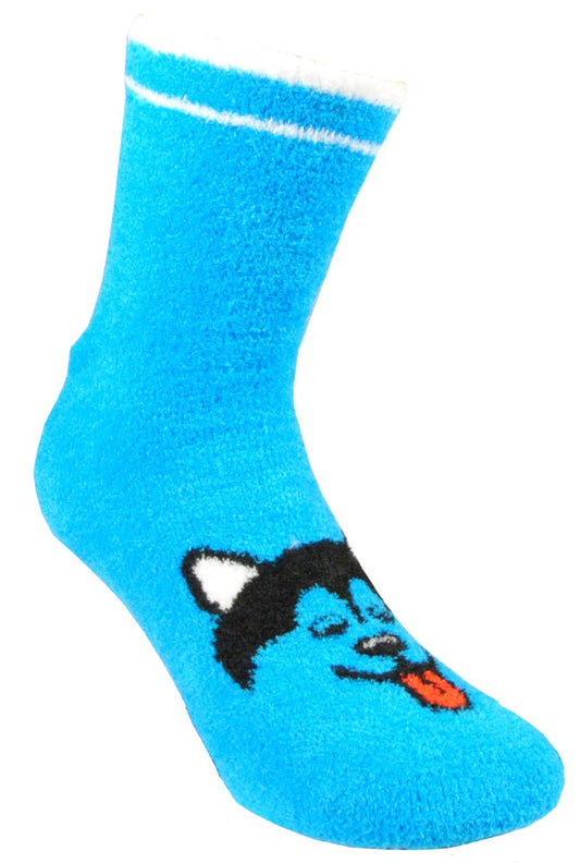 Mjuk Blå Socka Sverige Husky