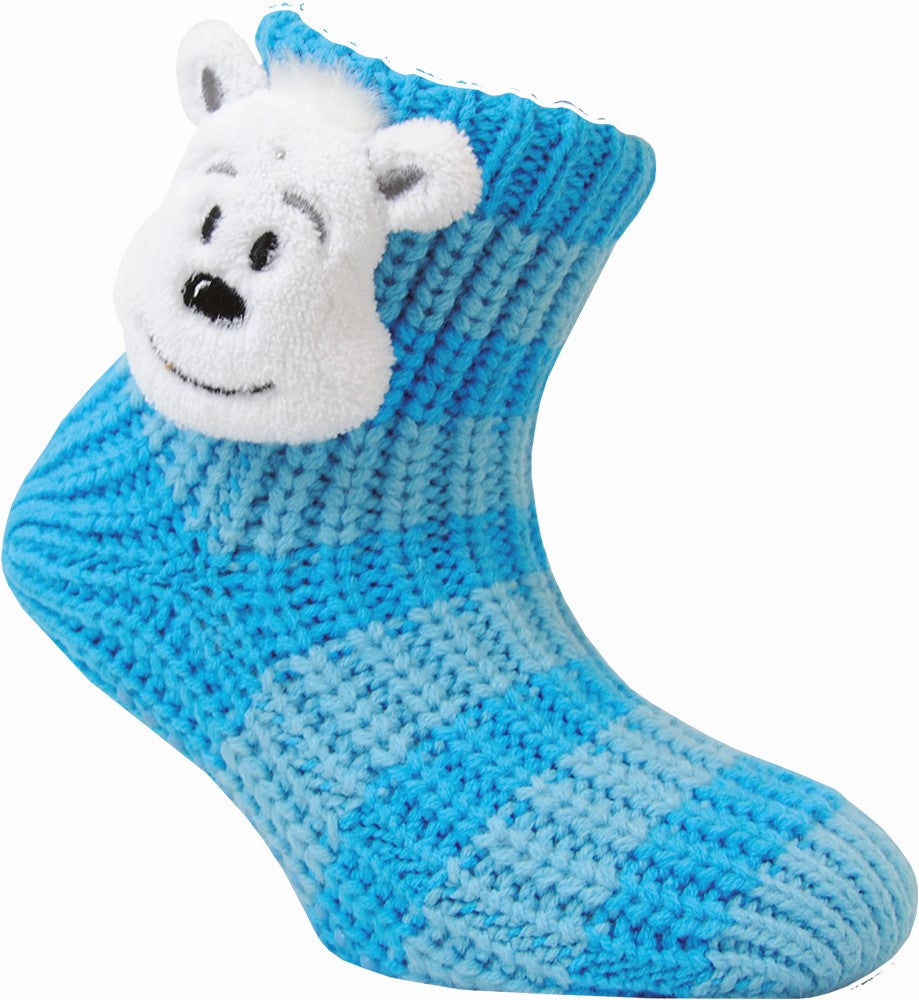 Thick Sock Polar Bear Blue