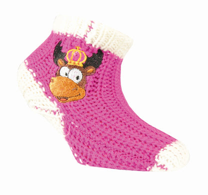 Thick Sock Children Pink Moose