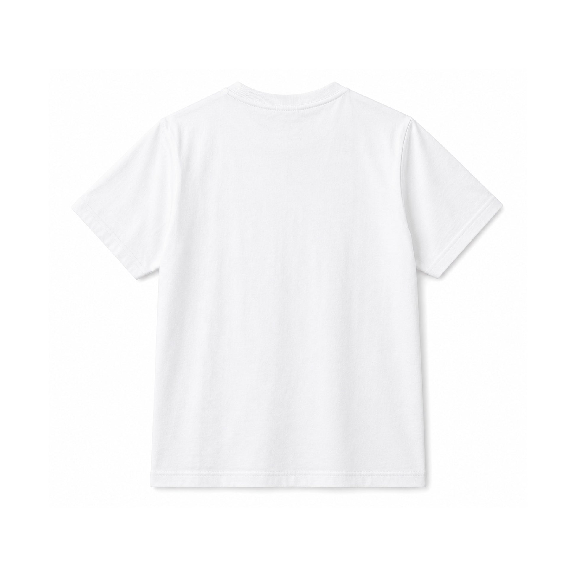 Vit Barn T-shirt med motiv av en rolig tecknad viking och texten "Sweden".