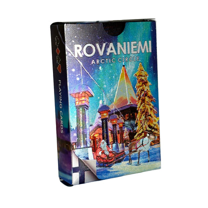 Ask till kortlek med illustration från Rovaniemi. 