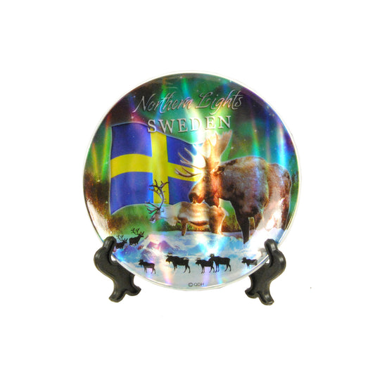 Souvenirtallrik Mini Sverige Northern Lights