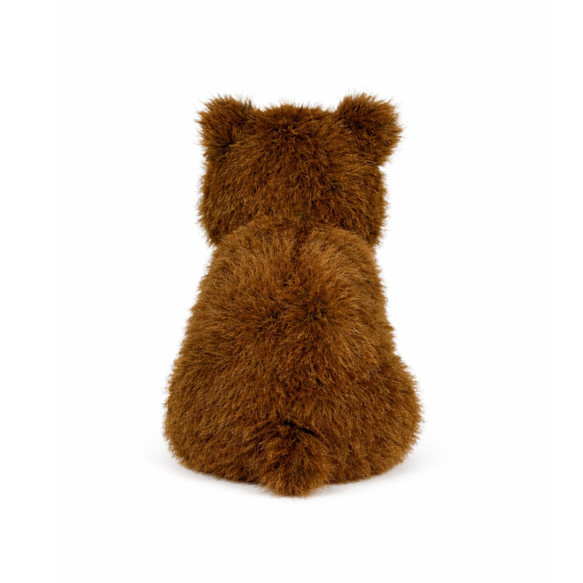 Brun gosedjurs björn sedd bakifrån.