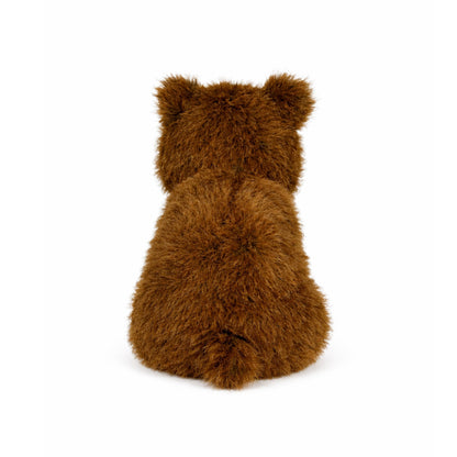 Brun gosedjurs björn sedd bakifrån.