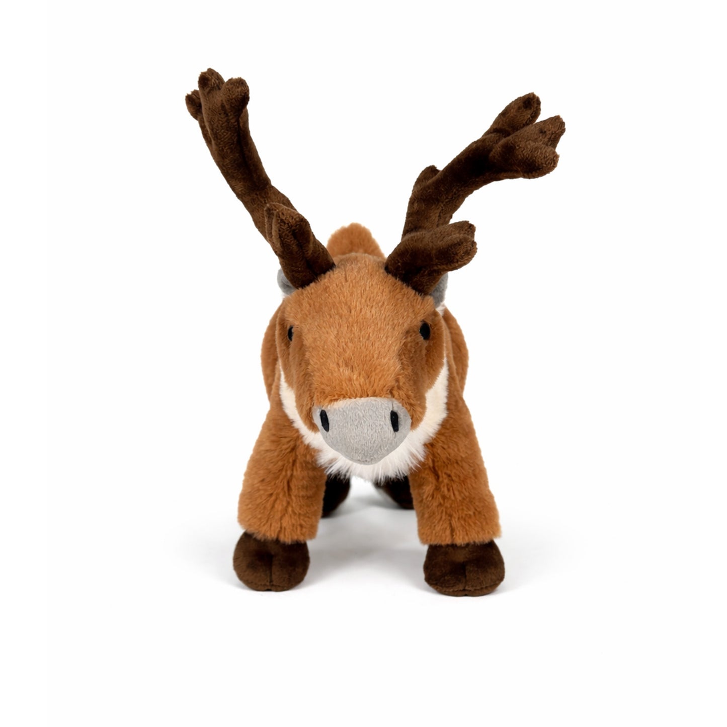 Brun gosedjurs ren på 27 cm sedd framifrån.