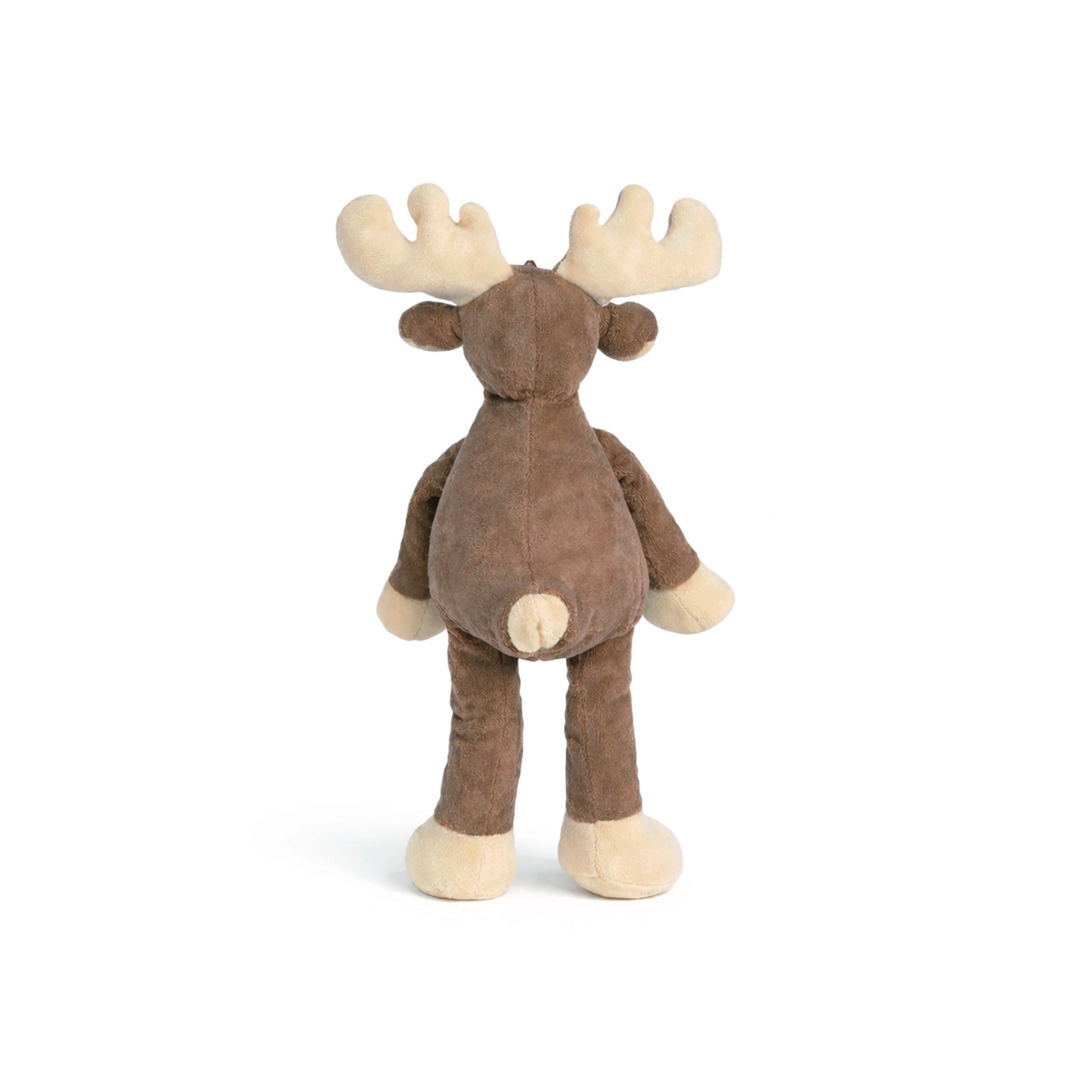 Mjukt gosedjursälg i ekologiskt material, 27 cm hög, med mjuk päls och vänligt uttryck. Ett hållbart val för den som vill ha ett miljövänligt gosedjur från Sverige. Sedd från bakifrån