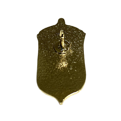 Baksidan av pinen utan fjärilslås – visar metallfästet.

