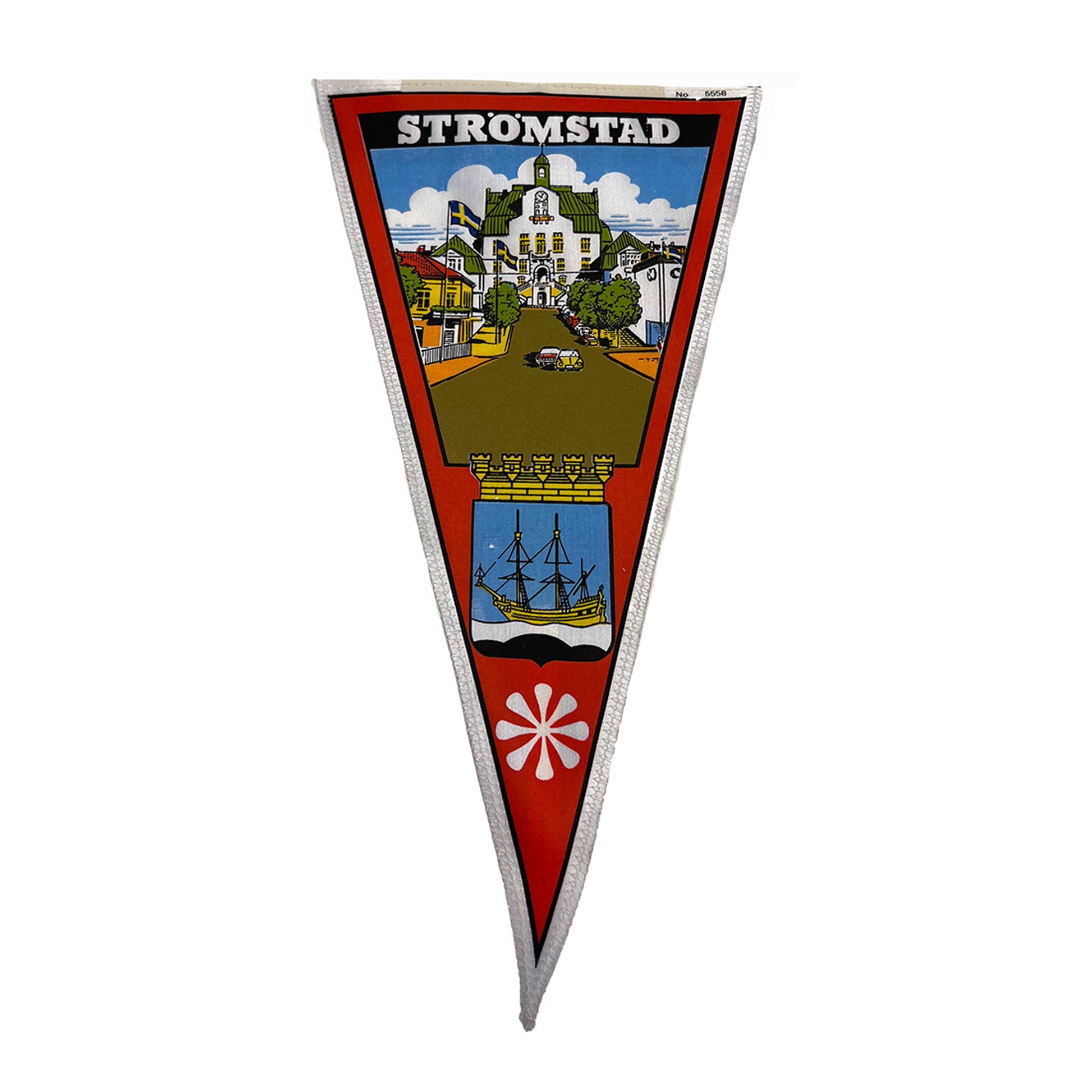 Vimpel motiv på Strömstads stadshus- Baksida