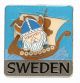 Pin Sweden Viking rörligt huvud