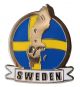 Pin Sverigekarta Flagga