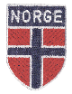 Broderat märke Norge flagga