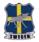 Broderat märke Sweden Flagga Älg