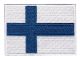 Broderat märke Finland flagga 50 x 70 mm