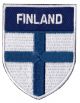 Broderat märke Finland flagga