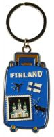 Nyckelring Finland Resväska