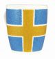 Mugg Sweden Flagga Glitter